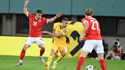 Austria - România 2-1. Ultimele minute au mai şters impresia unui joc de tristă amintire